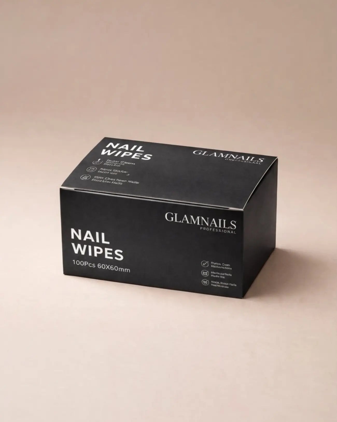 Glamnailsprofessional kynsienpyyhkeet | Nukkaamattomat puhdistusliinat | 100 kpl