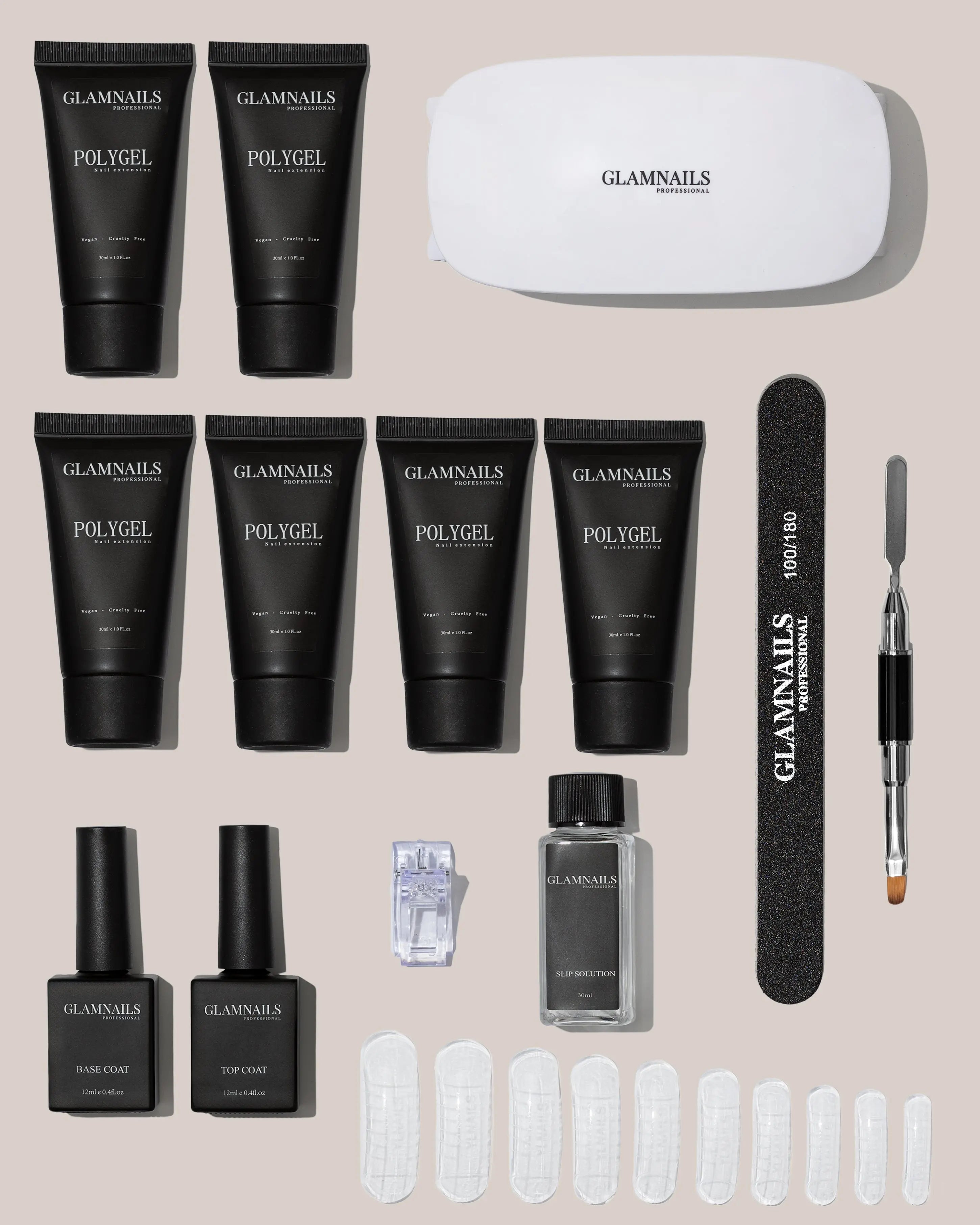 Glamnailsprofessional Health & Beauty > Nail Care > Polygel Nail Gel Starter Kit | 3+3 Free Colors